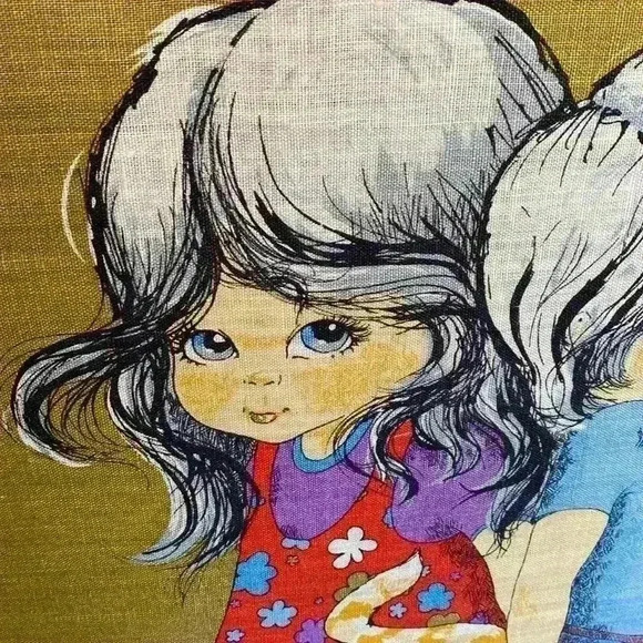 Vintage Wall  Hanging of girl and boy - Picture 12 of 16